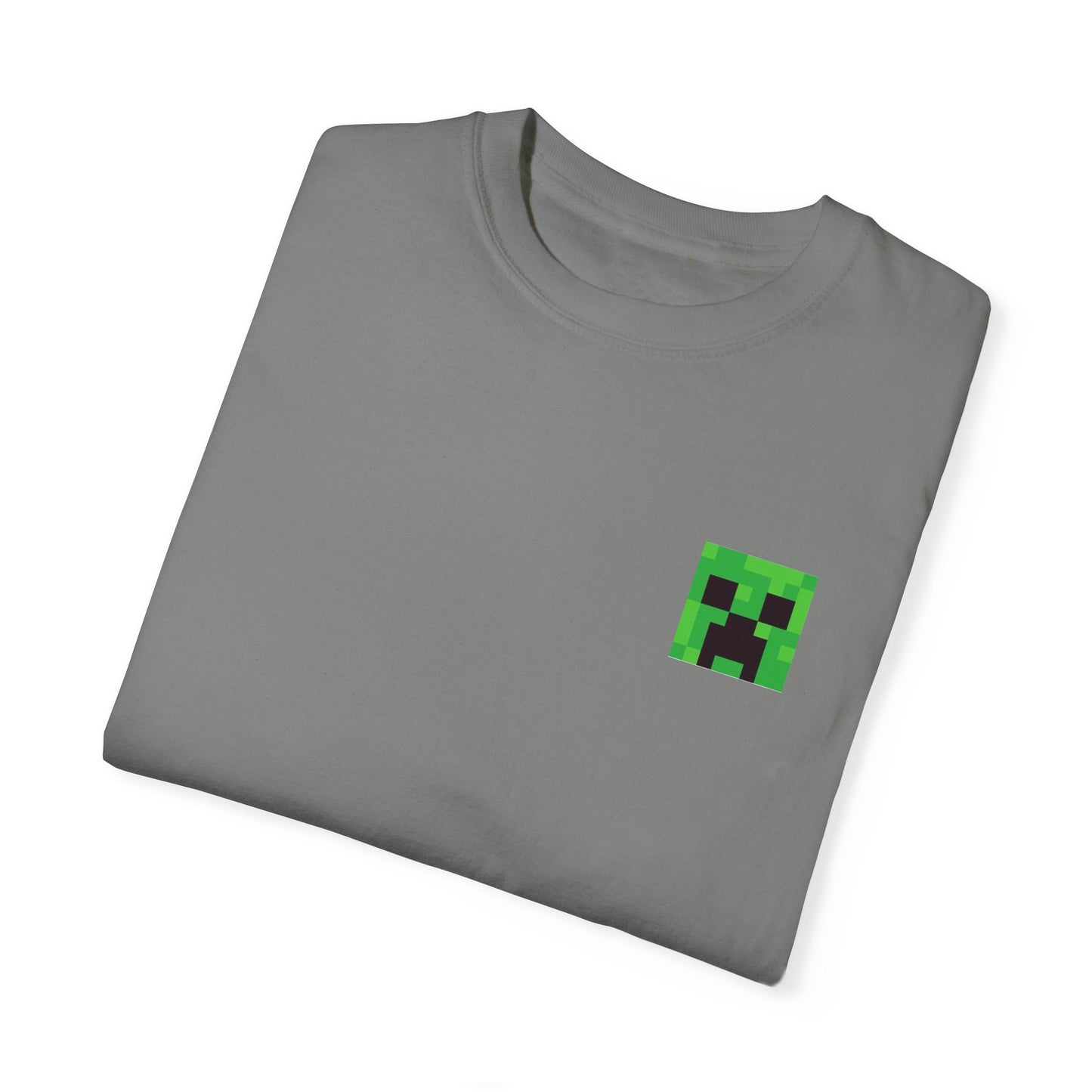 Unisex Garment-Dyed T-Shirt - Minecraft Creeper 'Time to Mine' Graphic Tee
