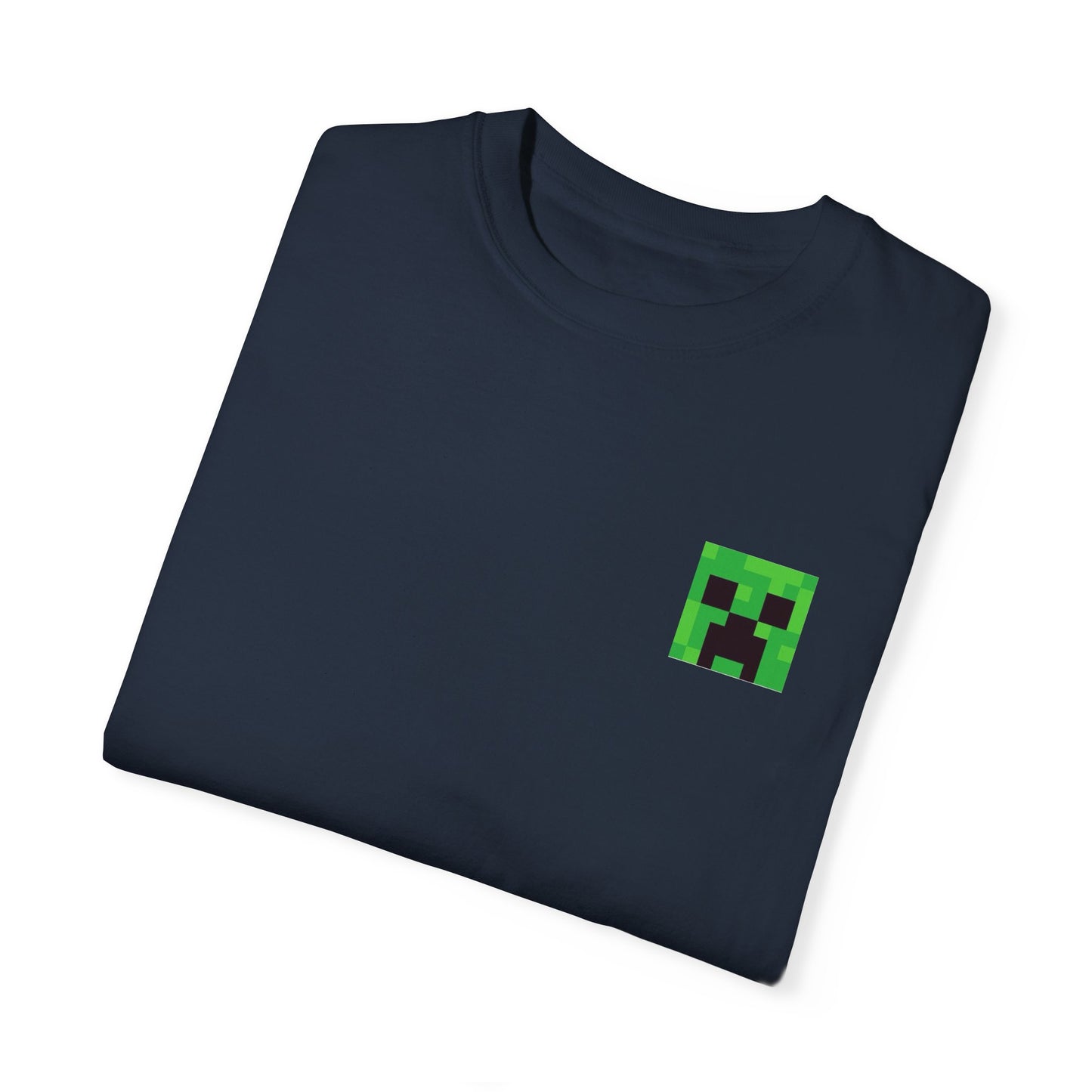 Unisex Garment-Dyed T-Shirt - Minecraft Creeper 'Time to Mine' Graphic Tee
