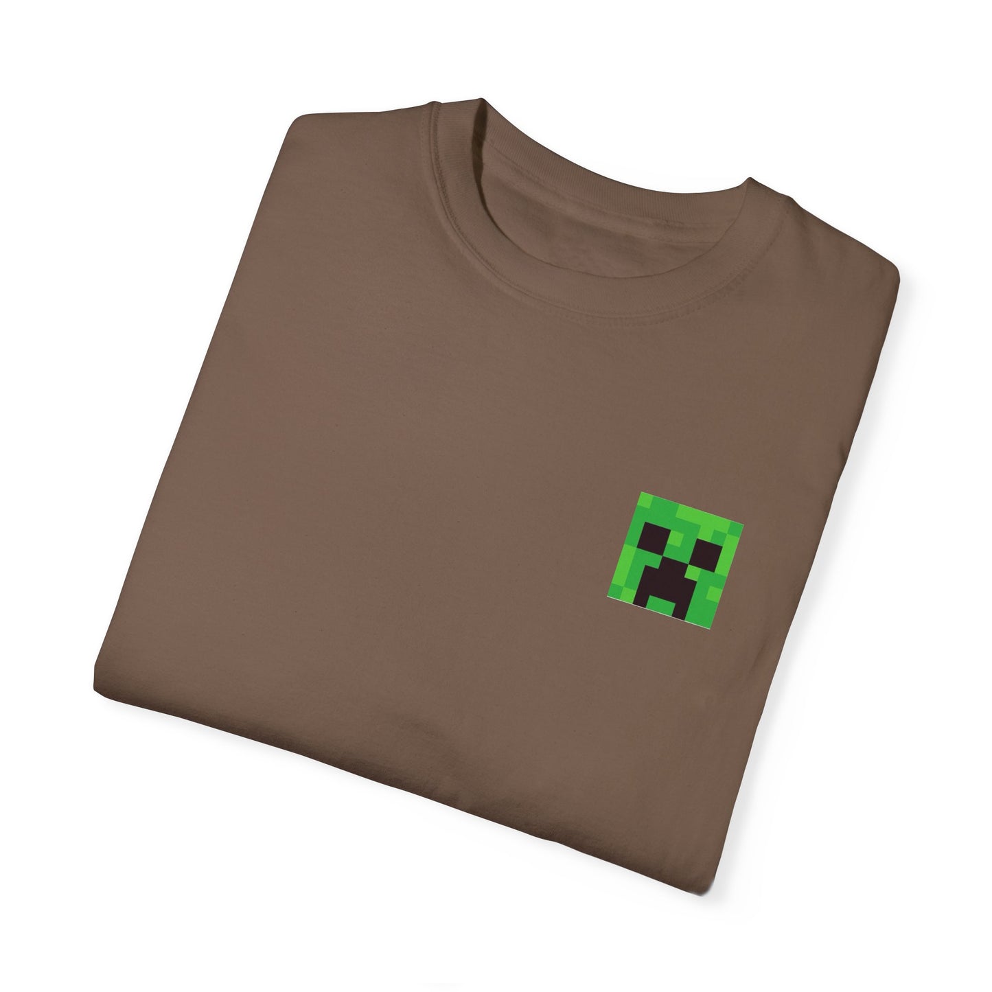 Unisex Garment-Dyed T-Shirt - Minecraft Creeper 'Time to Mine' Graphic Tee
