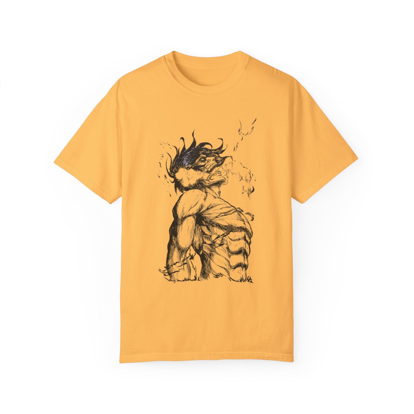 "Titan of Freedom", Artistic Unisex Garment-Dyed T-Shirt - Bold Design for Creatives
