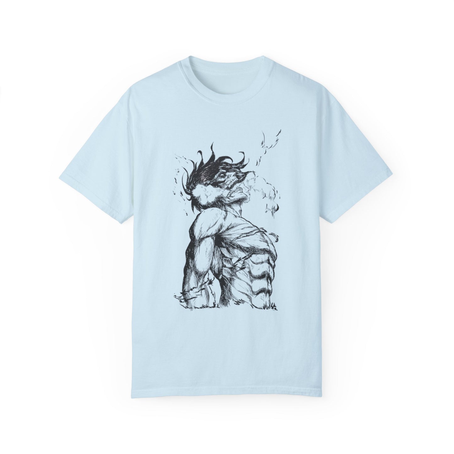 "Titan of Freedom", Artistic Unisex Garment-Dyed T-Shirt - Bold Design for Creatives
