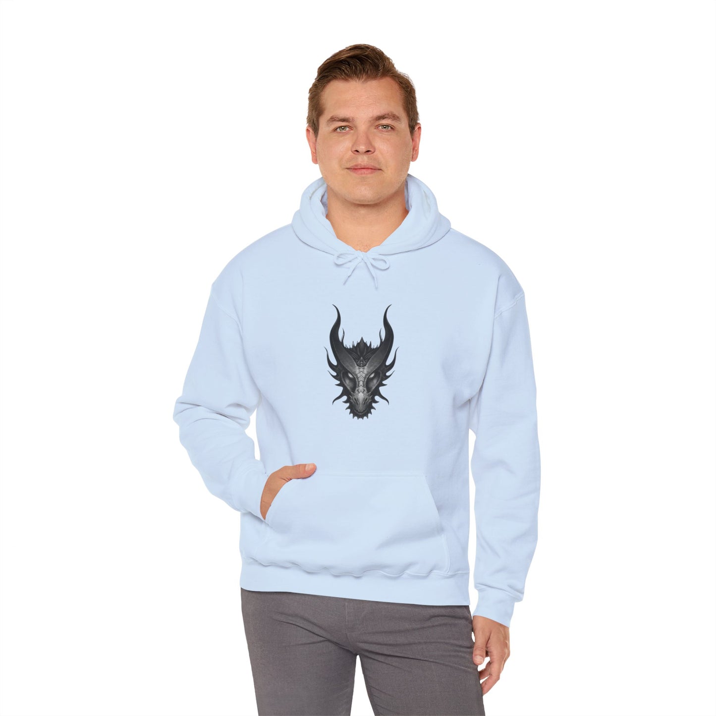 Unisex Heavy Blend™ Dragon Hoodie - Fierce Design for Adventurers