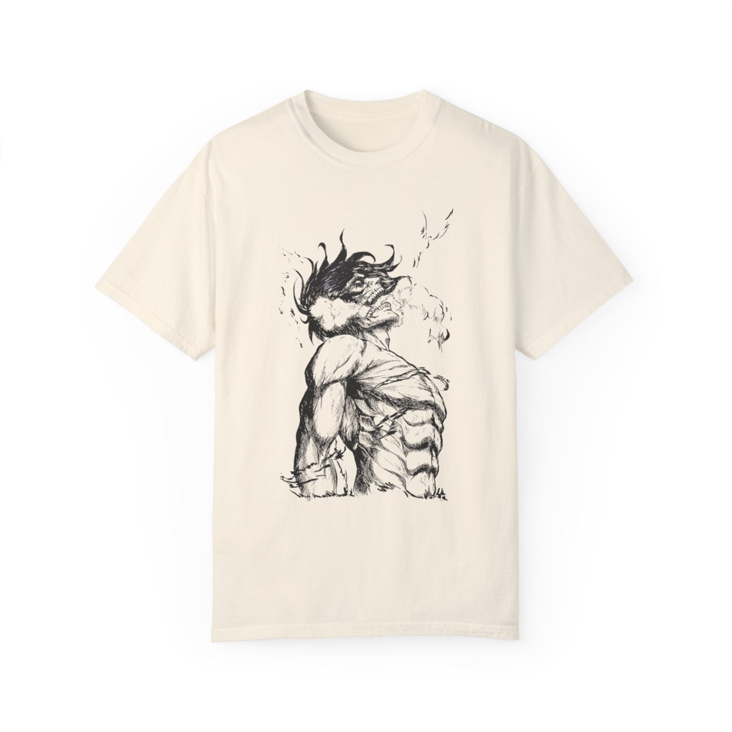 "Titan of Freedom", Artistic Unisex Garment-Dyed T-Shirt - Bold Design for Creatives