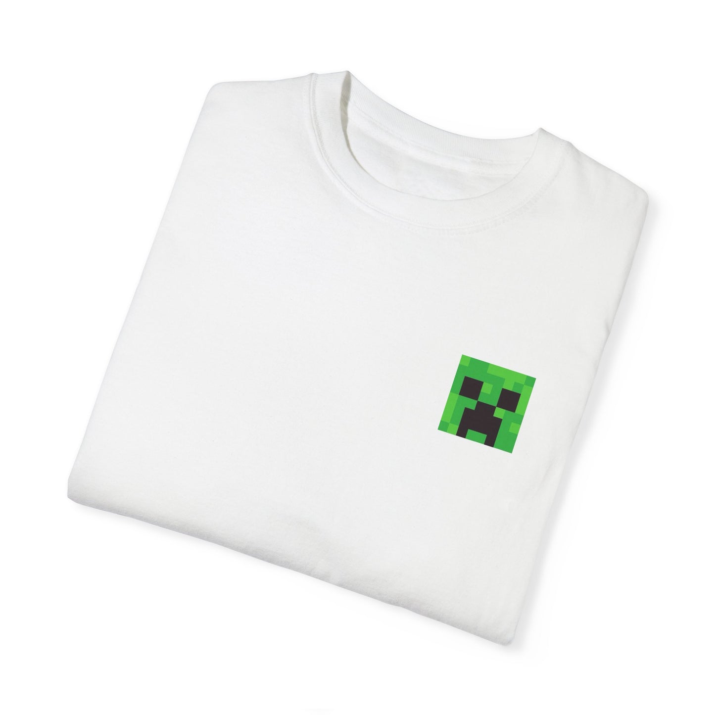 Unisex Garment-Dyed T-Shirt - Minecraft Creeper 'Time to Mine' Graphic Tee