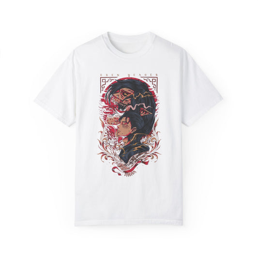 "AOT", Artistic Unisex Garment-Dyed T-Shirt - Bold Design for Creatives