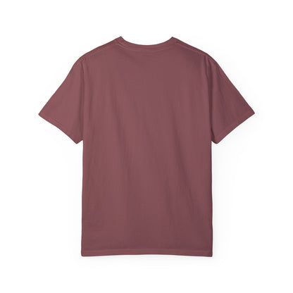 "Titan of Freedom", Artistic Unisex Garment-Dyed T-Shirt - Bold Design for Creatives