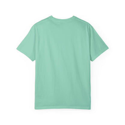 "Titan of Freedom", Artistic Unisex Garment-Dyed T-Shirt - Bold Design for Creatives