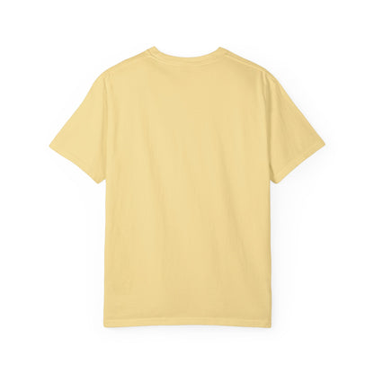 "Titan of Freedom", Artistic Unisex Garment-Dyed T-Shirt - Bold Design for Creatives