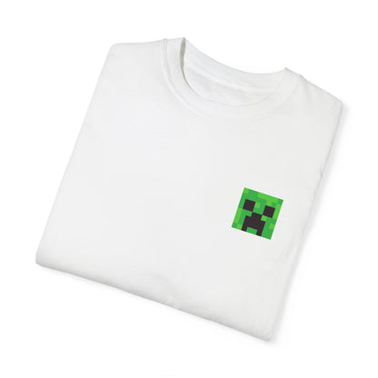 Unisex Garment-Dyed T-Shirt - Minecraft Creeper 'Time to Mine' Graphic Tee
